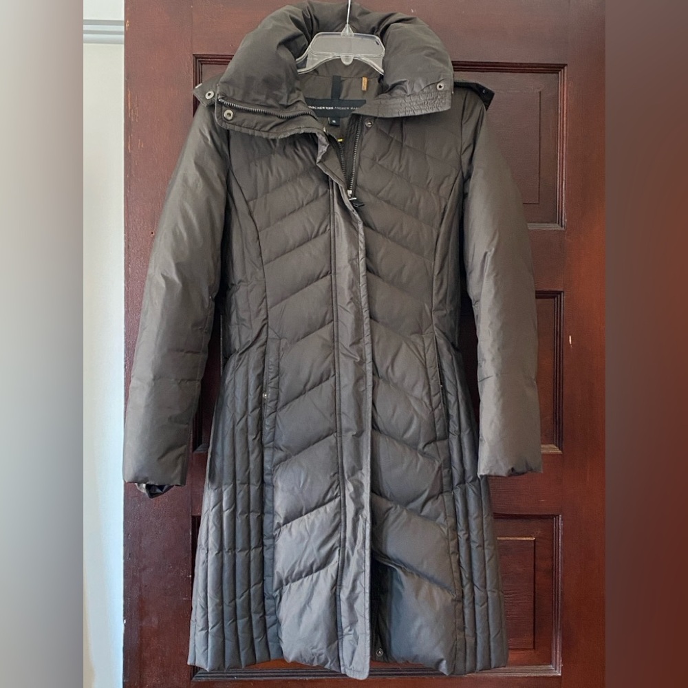 Marc New York Andrew Mark long green jacket size XS good condition